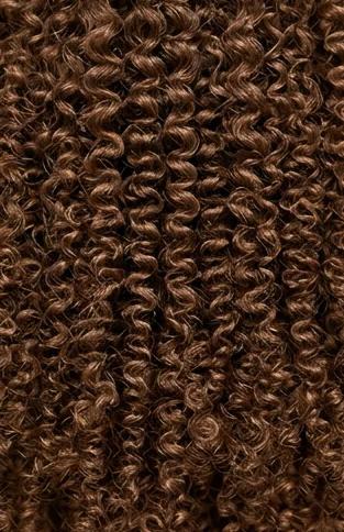 Coily hair, close up