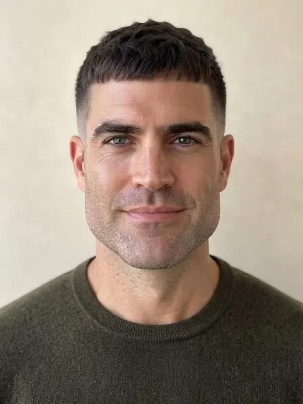 The same man with a French crop
