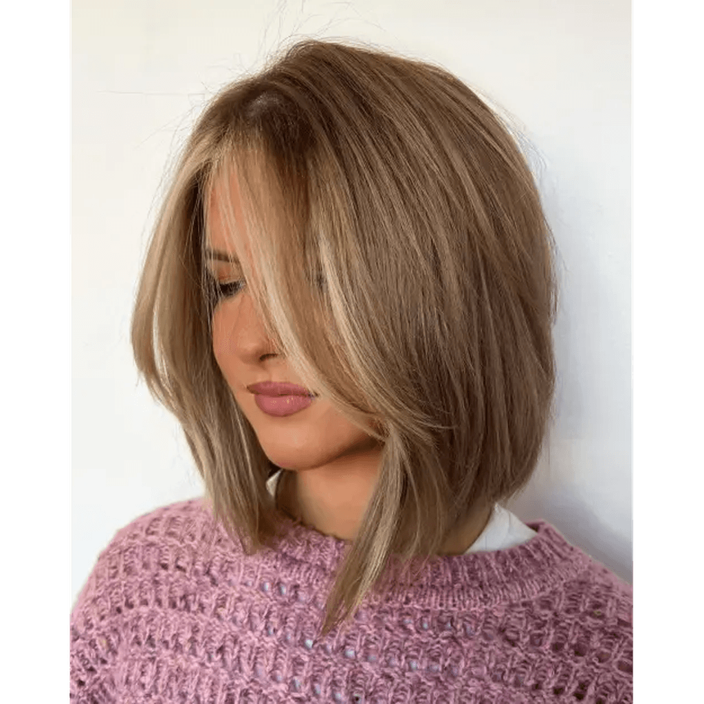 Layered Blonde Bob hairstyle