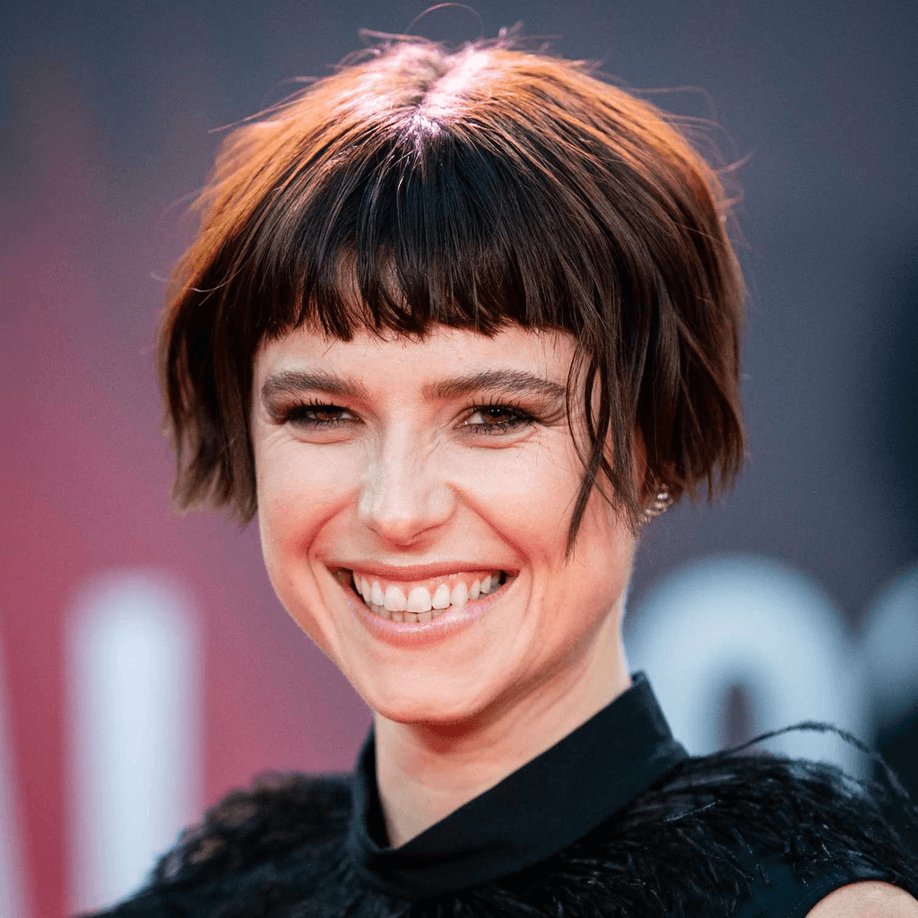 Micro Bangs Short Bob hairstyle
