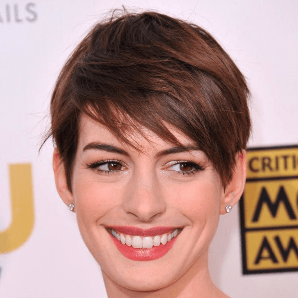 Textured Side-Swept Pixie hairstyle