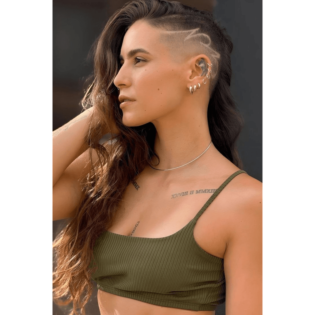 Side Undercut Waves hairstyle