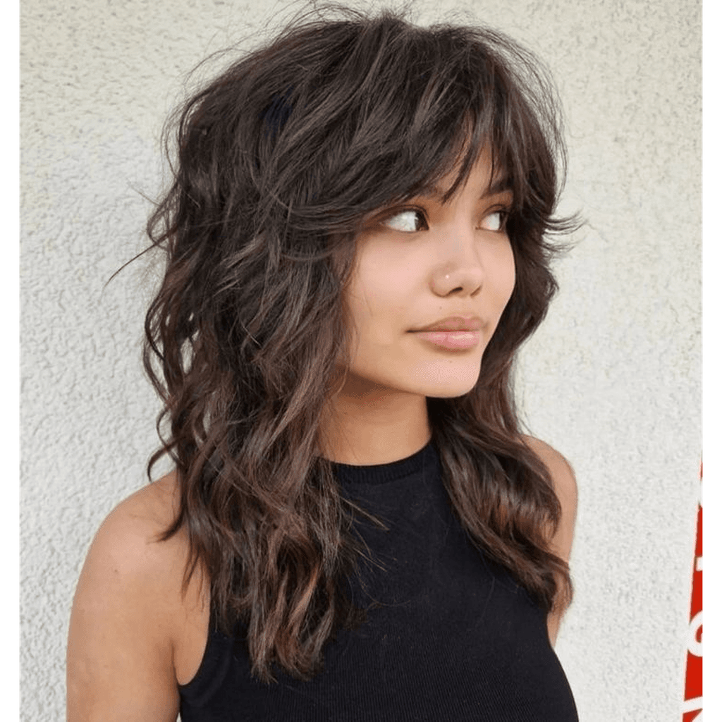 Tousled Wolf Cut hairstyle