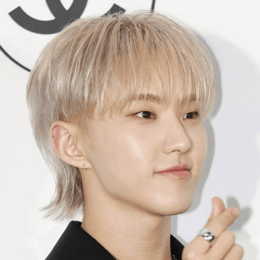Bleached Blonde Mullet hairstyle