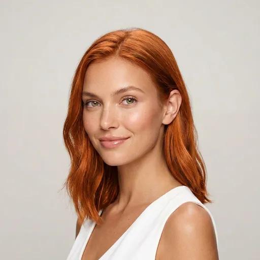 Copper hairstyle