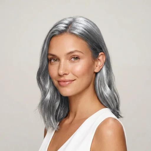 Silver Gray hairstyle