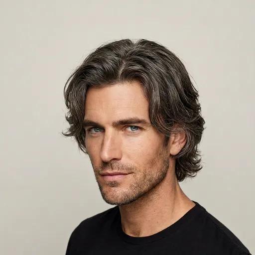 Curtain Hair hairstyle