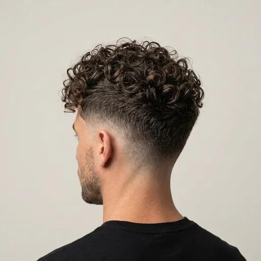 Fade + Curly Top hairstyle