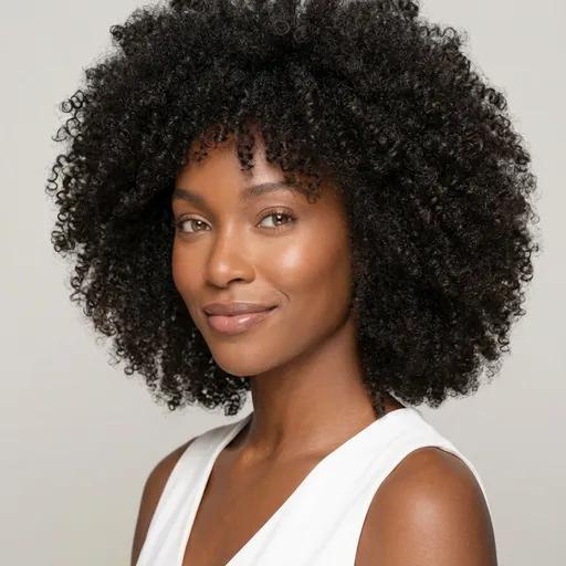 Curly Afro hairstyle