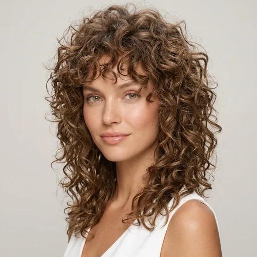 Curly Wolf Cut hairstyle
