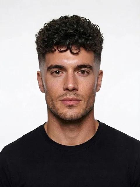 Broccoli Cut, a haircut for a man with a square face