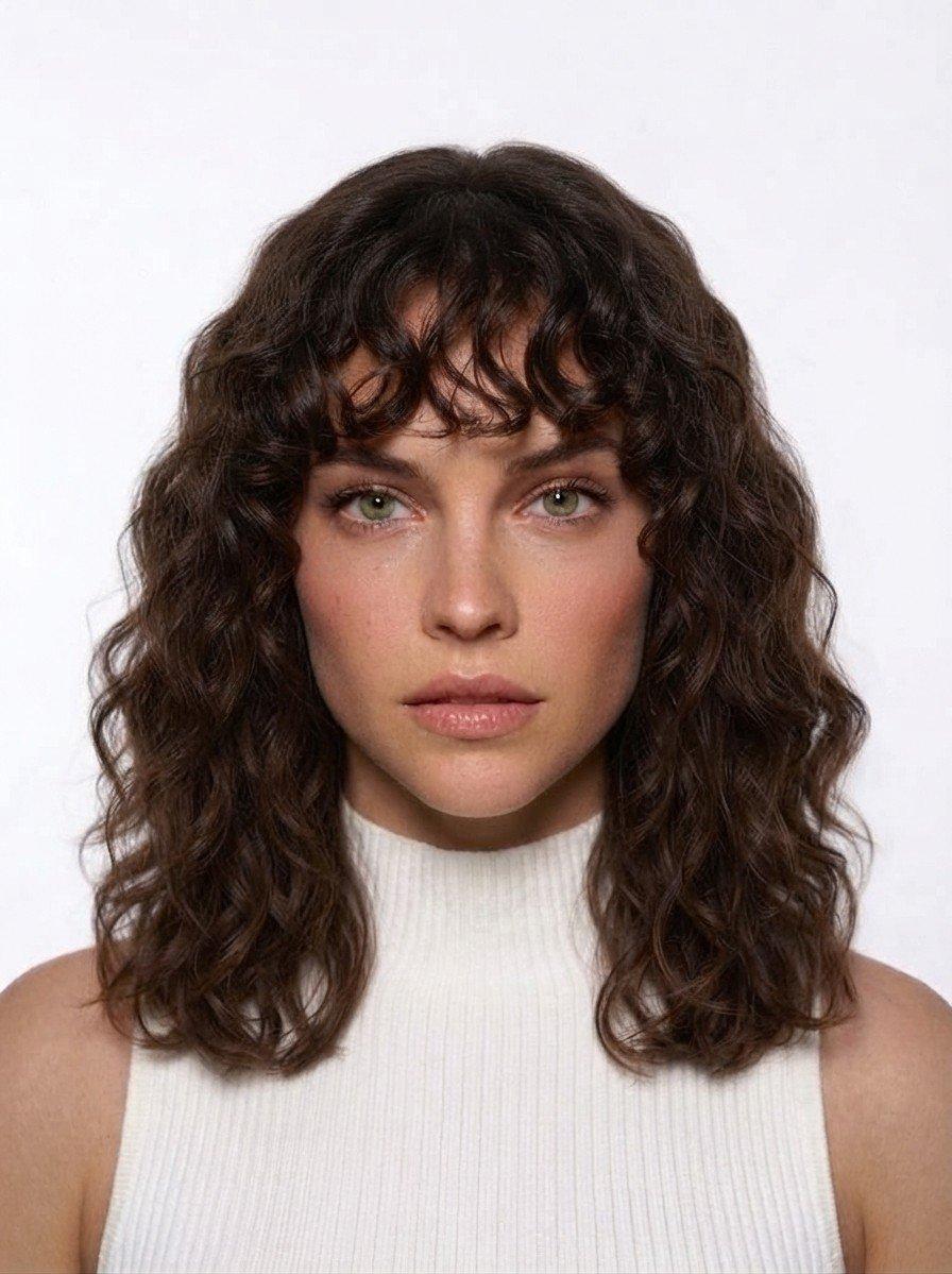 Curly Bangs hairstyle