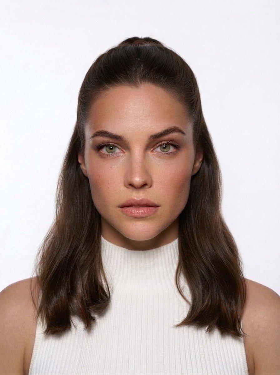 Half-Up Half-Down hairstyle