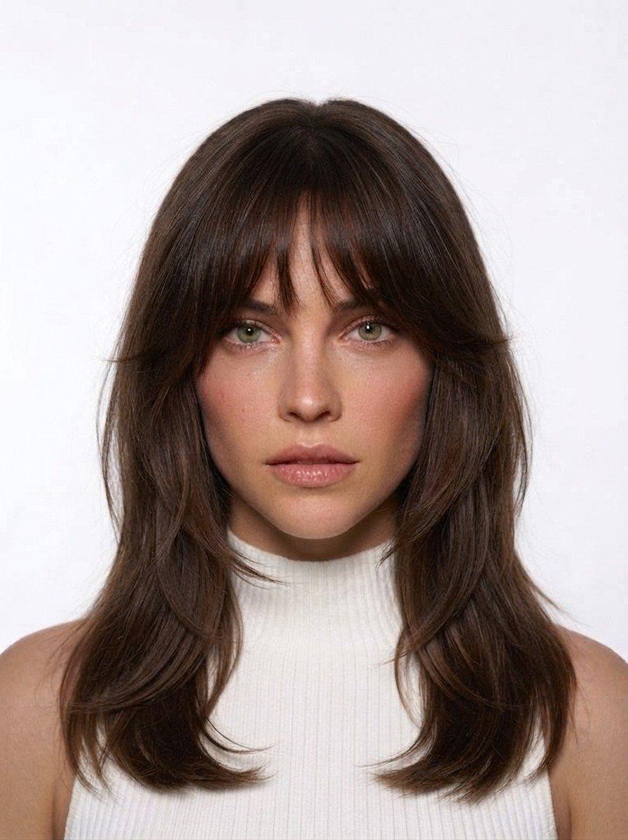 Long Layers with Bangs hairstyle