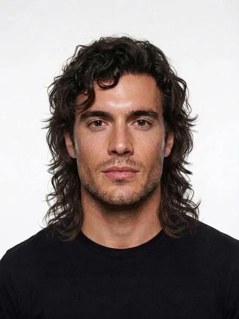 Long Shag, a haircut for a man with a square face