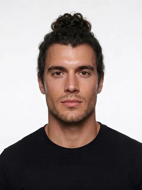 Man Bun, a haircut for a man with any face shape