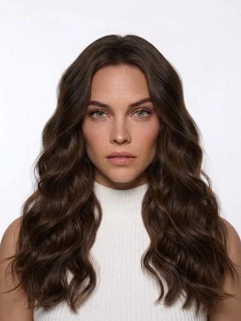 Mermaid waves, a hairstyle that slims the face