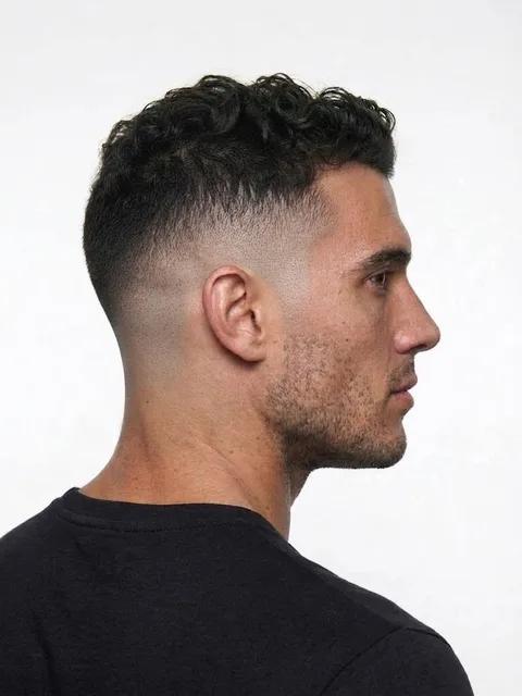 Mid Fade, a haircut for a man with a round face