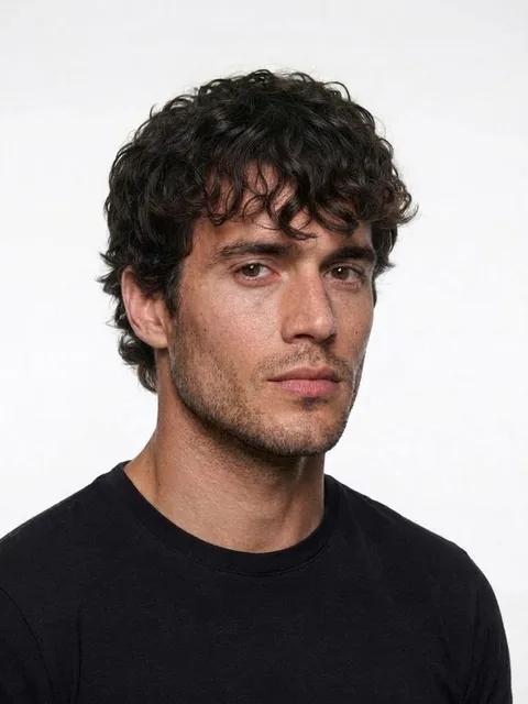 Mod Cut, a haircut for a man with curly hair