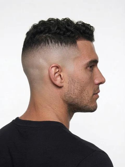 Skin Fade, a haircut for a man with an oblong face