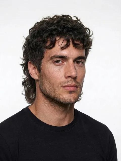Wolf Cut Mullet, a haircut for a man with any face shape