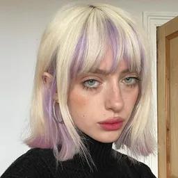 Pastel Bob with Bangs