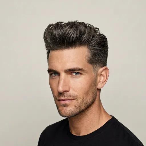 Modern Pompadour hairstyle