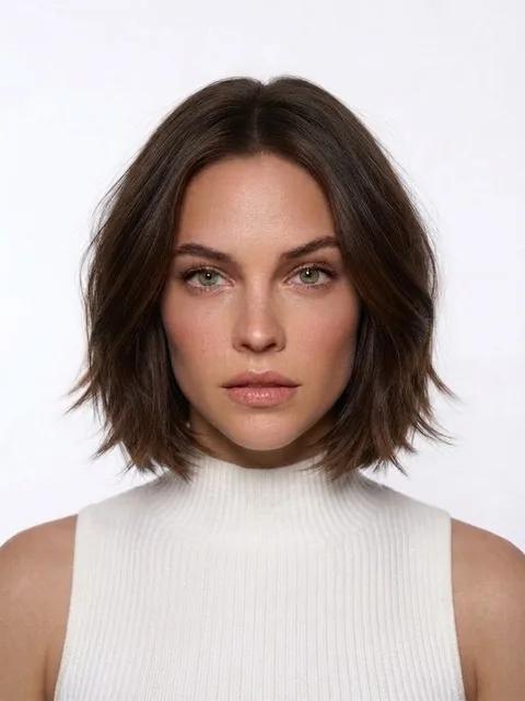 Layered Bob, a hairstyle for a cowlick