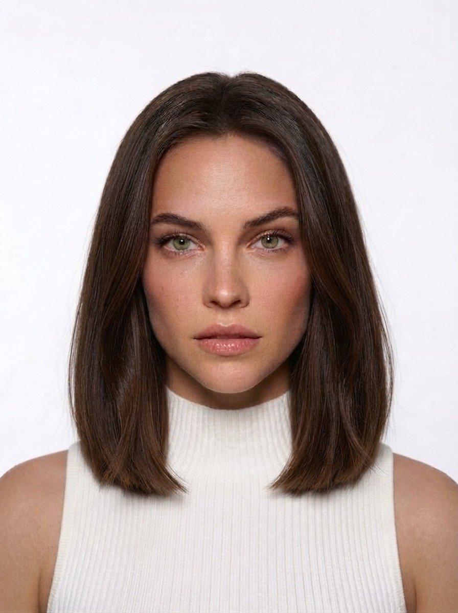 Lob hairstyle