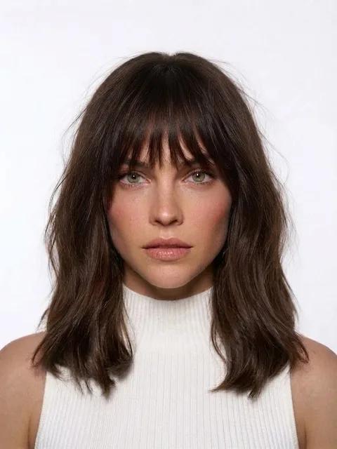 Messy Bangs, a hairstyle for a cowlick
